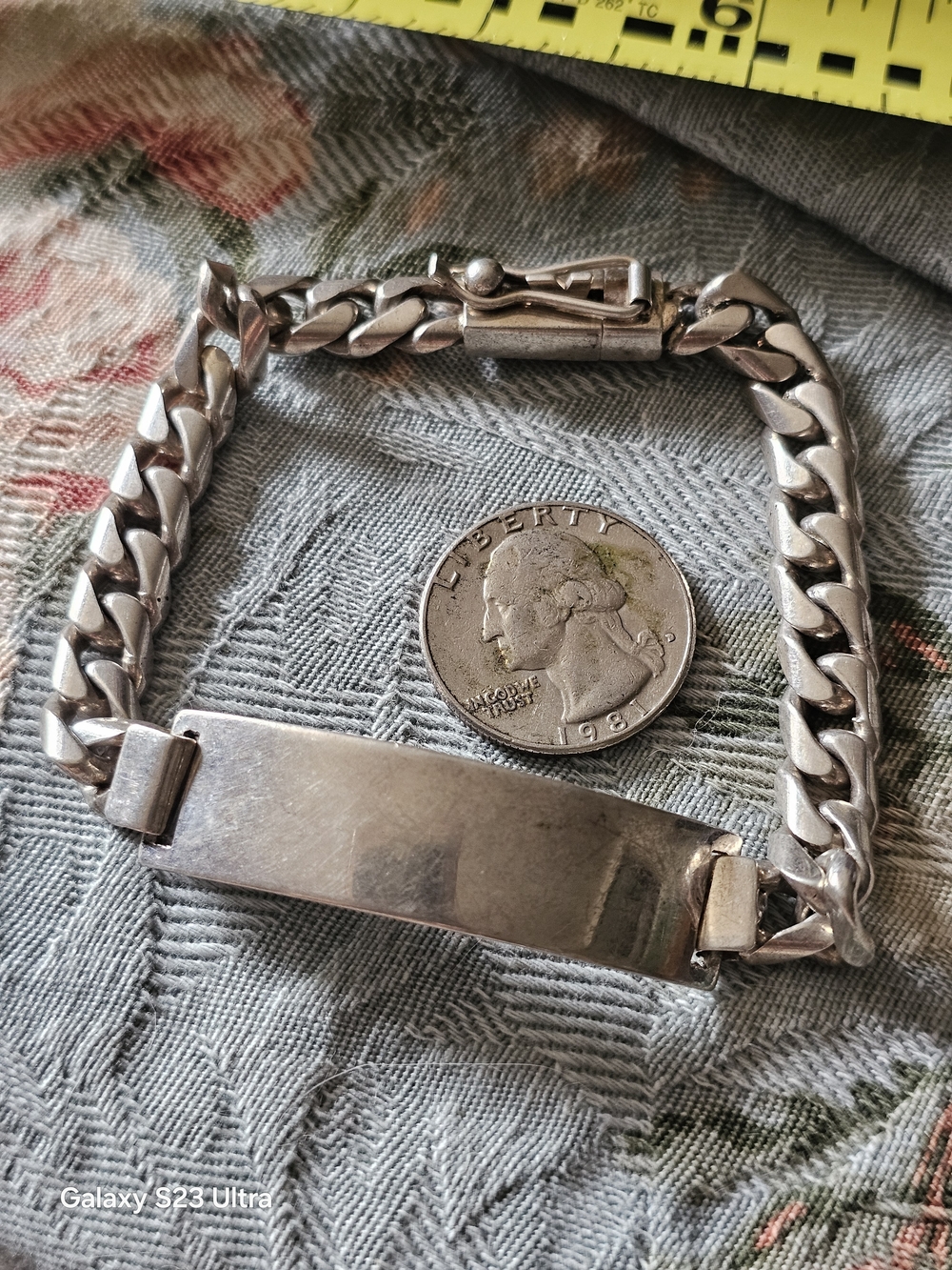 Men's Sterling Silver- ID Bracelet